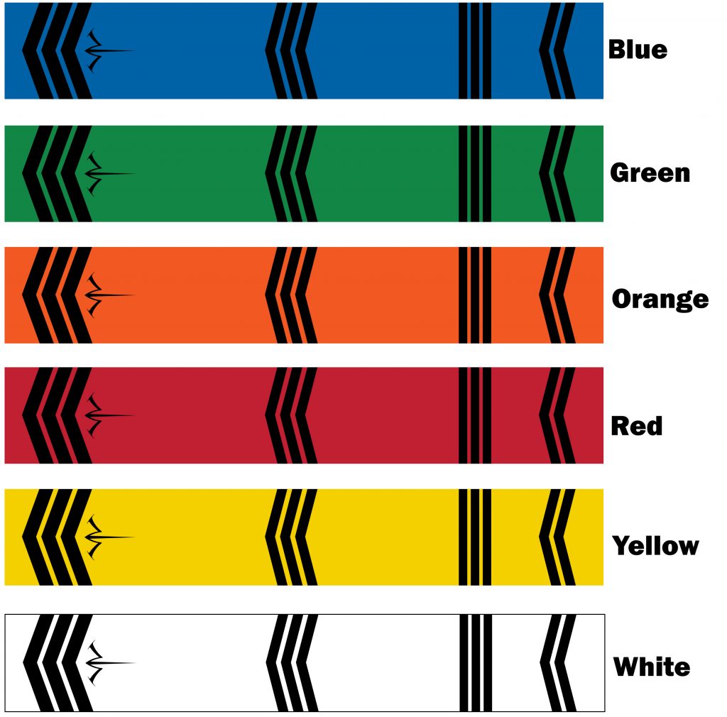 Blue And White Arrow Wraps White Water Archery Solid White Icon Logo Arrow Wraps 15 Pk Choose Length Width (3... Archery Finger Protector-323890