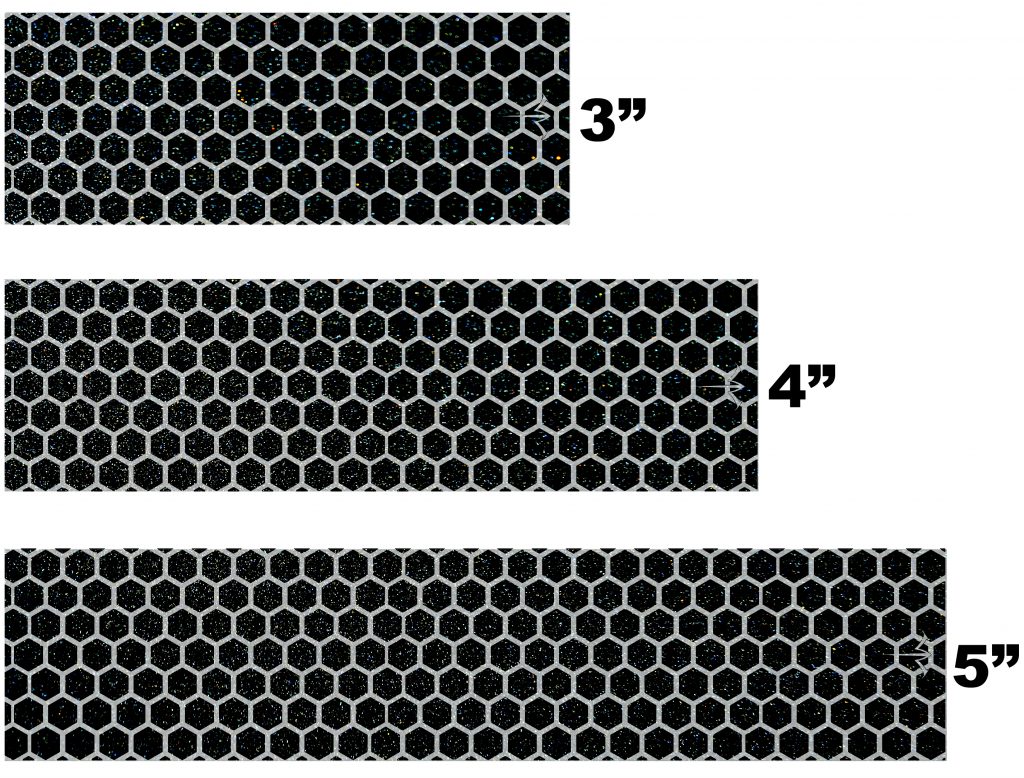 Reflective Arrow Wraps - Green Honeycomb Design For Archery, 15 Pack Choose Size