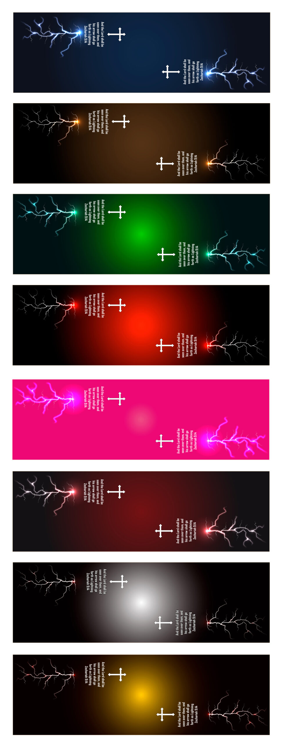 Lightning Bolt Cross Zechariah 9:14 Stabilizer Wrap