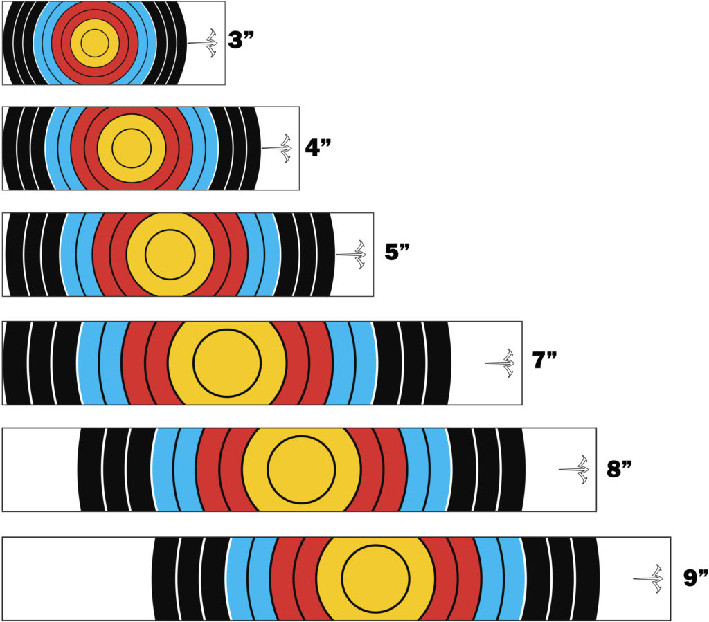 Large Circle Target Face Arrow Wraps White Water Archery