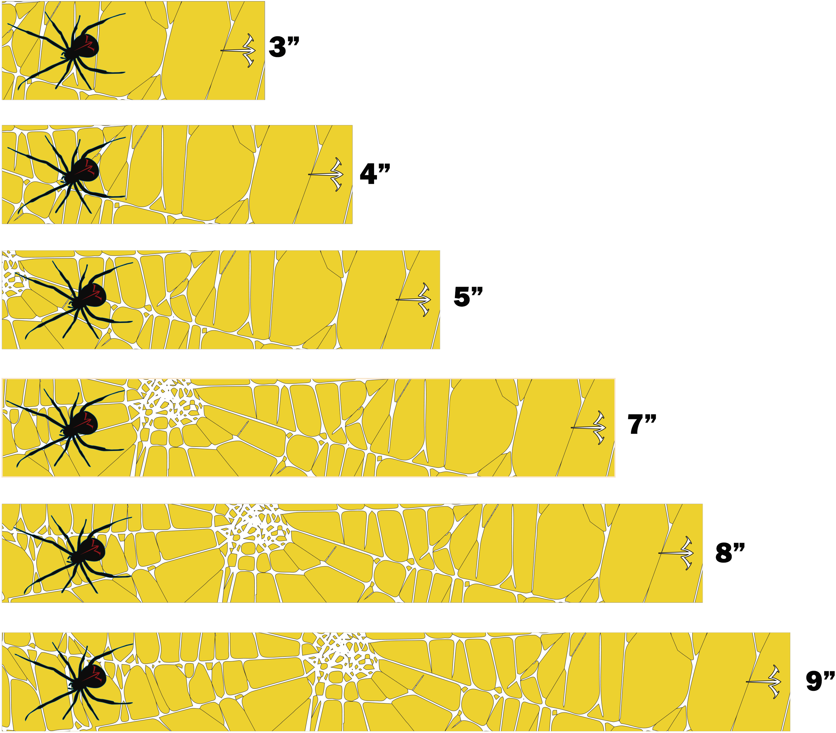 Details about   White Water Archery Fluorescent Neon Black Widow Spider Web Arrow Wraps 15 Pc 