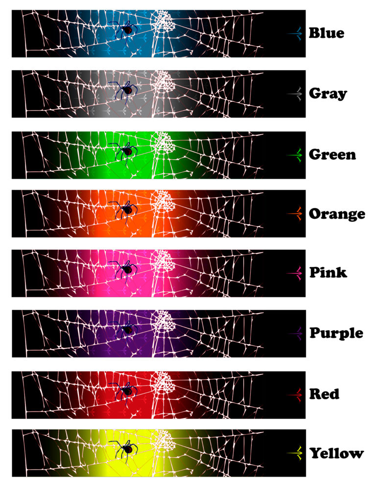 Black Widow Spider Web Fade Arrow Wraps | White Water Archery