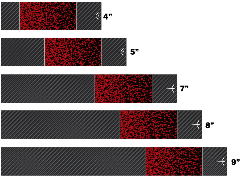 Carbon Fiber Spray Paint 2 Inch Vane Design Arrow Wraps White Water Archery