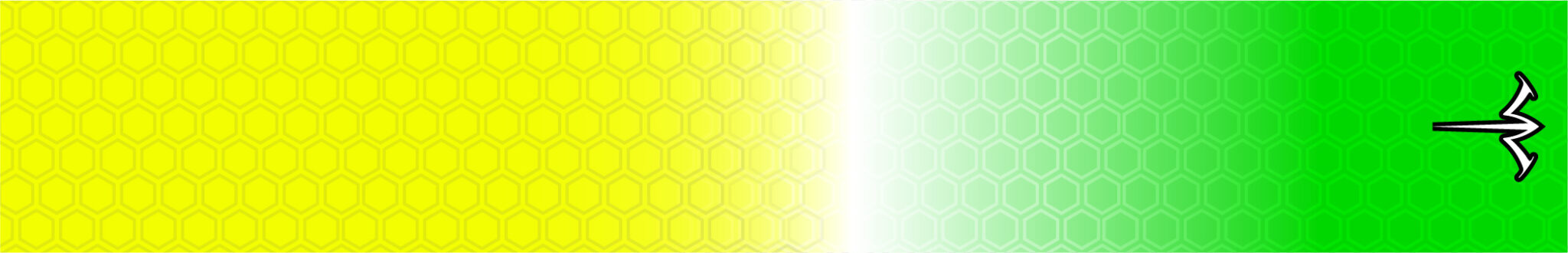 Bright Yellow and Green Open Honeycomb V2 Fade Arrow Wraps | White ...