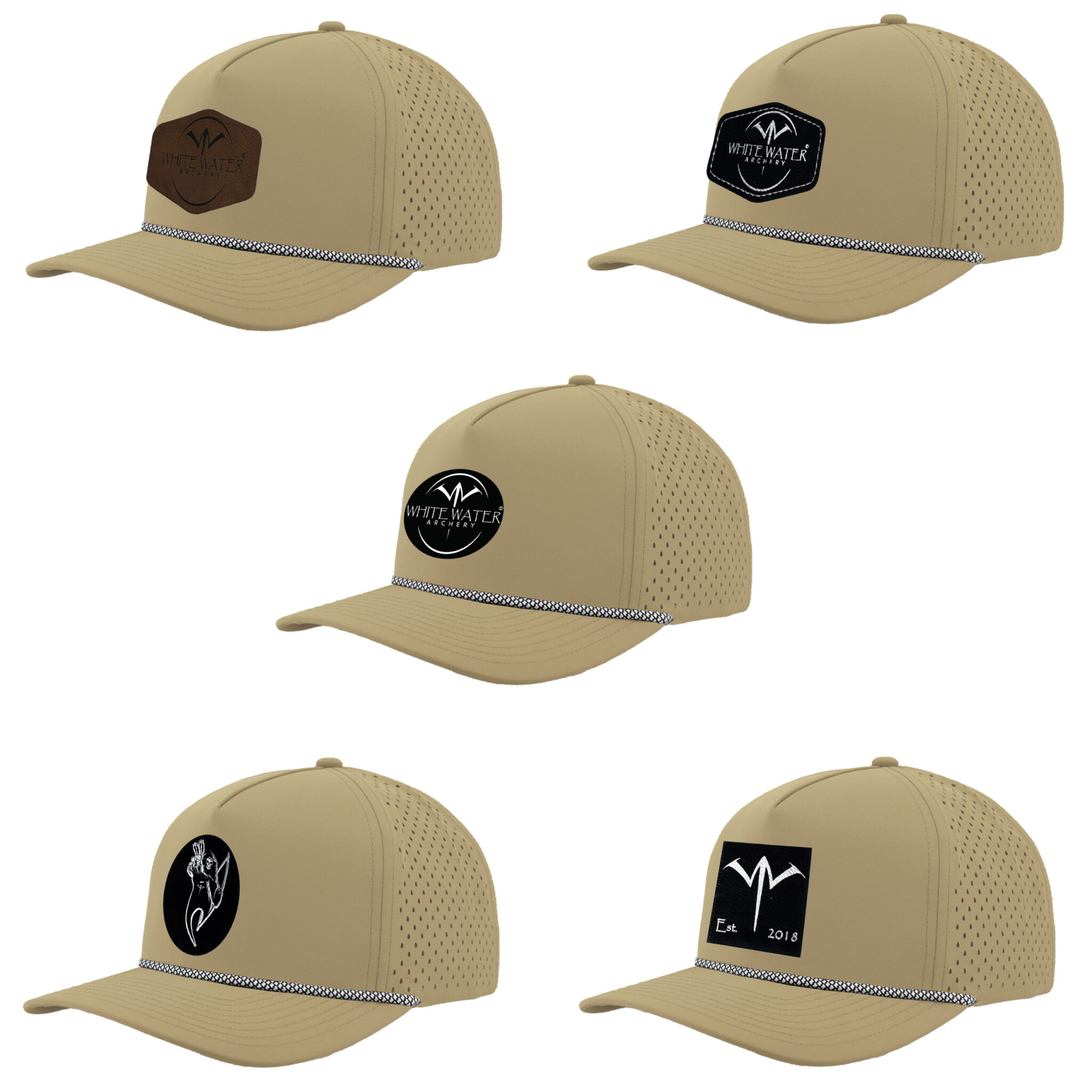 Performance Snapback Cap Solid Tan Performance Snapback Cap | White Water Archery