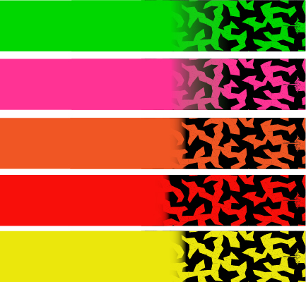 Fluorescent Abstract Fade Arrow Wrap