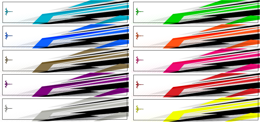 Competition Stripes Arrow Wraps