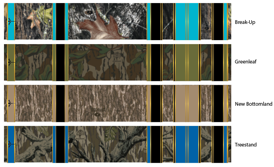 Licensed Mossy Oak Trad 3 Arrow Wraps