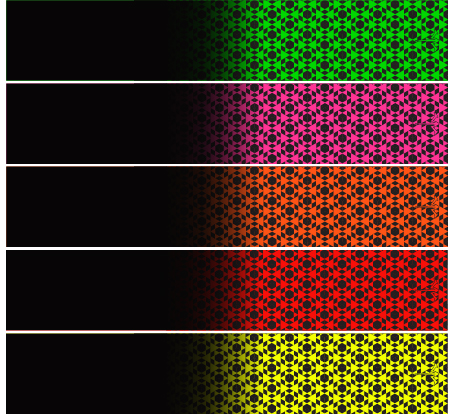 Fluorescent Triangles Fade Arrow Wrap